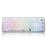 YUNZII X98 QMK/VIA Wireless Mechanical Gaming Keyboard with Knob,Tri-Mode BT5.0/USB-C/2.4GHz Hot ...