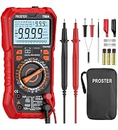 Proster Digital Multimeter 6000 Counts TRMS Auto Range NCV Detector DC AC Voltage Current Meter T...