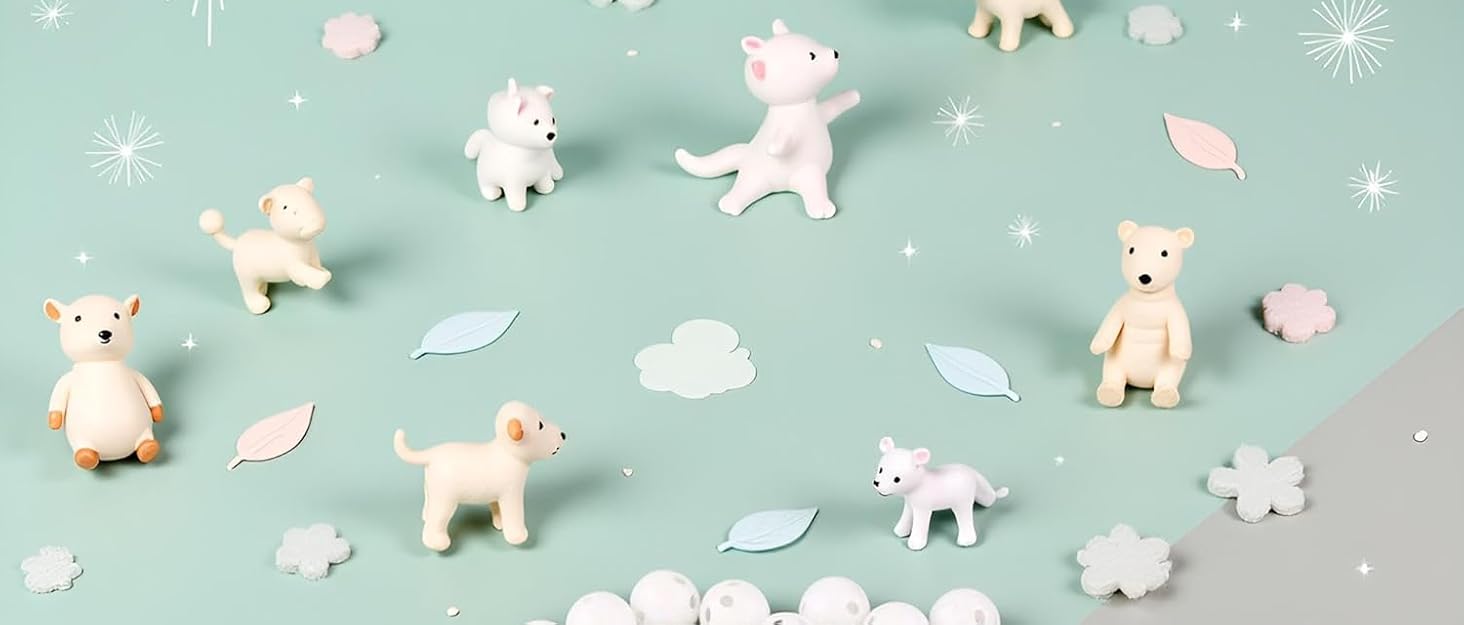 10 Pcs White Rattle Balls Inserts for Animal Puppet Doll