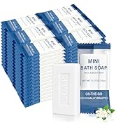 FAOEHN Mini Travel Size Bar Soap in Bulk - Pack of 100,Individually Wrapped 15 g/0.53 oz Disposab...