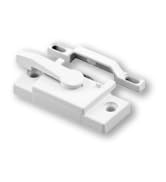 Prime-Line F 2744 Sash Lock, Single Unit, White – Diecast Construction, White Powder Coat w/ Enam...