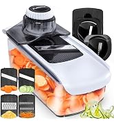 Fullstar Mandoline Slicer for Kitchen, Fruit Cutter, Cheese Grater, Cucumber Slicer, Veggie Spira...