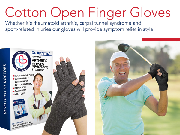 Cotton Open Finger Gloves