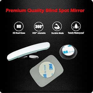 Ampper Square Blind Spot Mirror