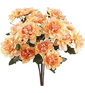 Uieke 6PCS Artificial Fall Daisy Mums Flowers with Stem, Silk Chrysanthemums Flowers Arrangement ...