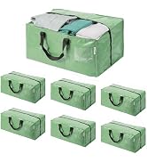 WORKPRO 6 Pack Extra Large Moving Bags with Zippers & Carrying Handles Backpack Straps, Heavy-Dut...