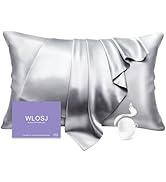 WLOSJ 100% Silk Pillow Cases Queen Size Mulberry Silk Pillowcase for Hair and Skin 22 Momme Highe...