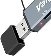 Vanja SD Card Reader, 3 in 1 USB/USB C/Micro USB Micro SD Card Reader Adapter for Mac, MacBook, i...