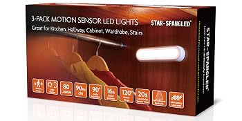 LED Motion Sensor Lights, Stick on Lights, Puck Lights, Closet Lights,Night Lights, STAR-SPANGLED
