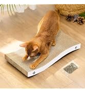 Cat Scratcher, Durable Scratch Pad, Corrugated Cardboard Scratching Board for Indoor Cats, Heavy ...