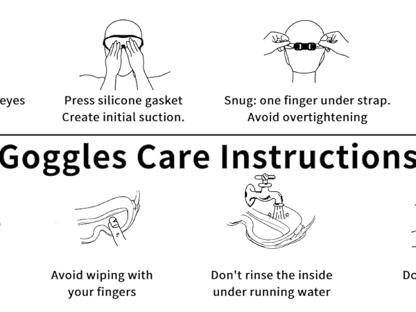 Goggles Care Instructions