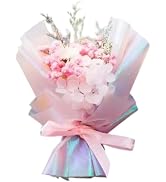 Pink Mini Dried Flowers Bouquet for Car Air Vent Clips, Car Air Outlet Perfume Decoration FlowerV...