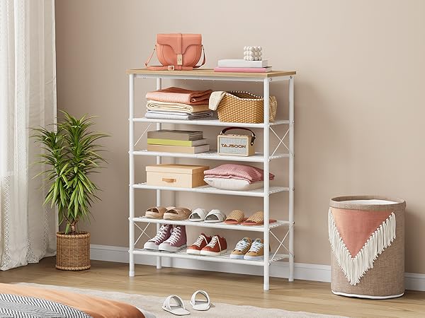 shoe rack gold