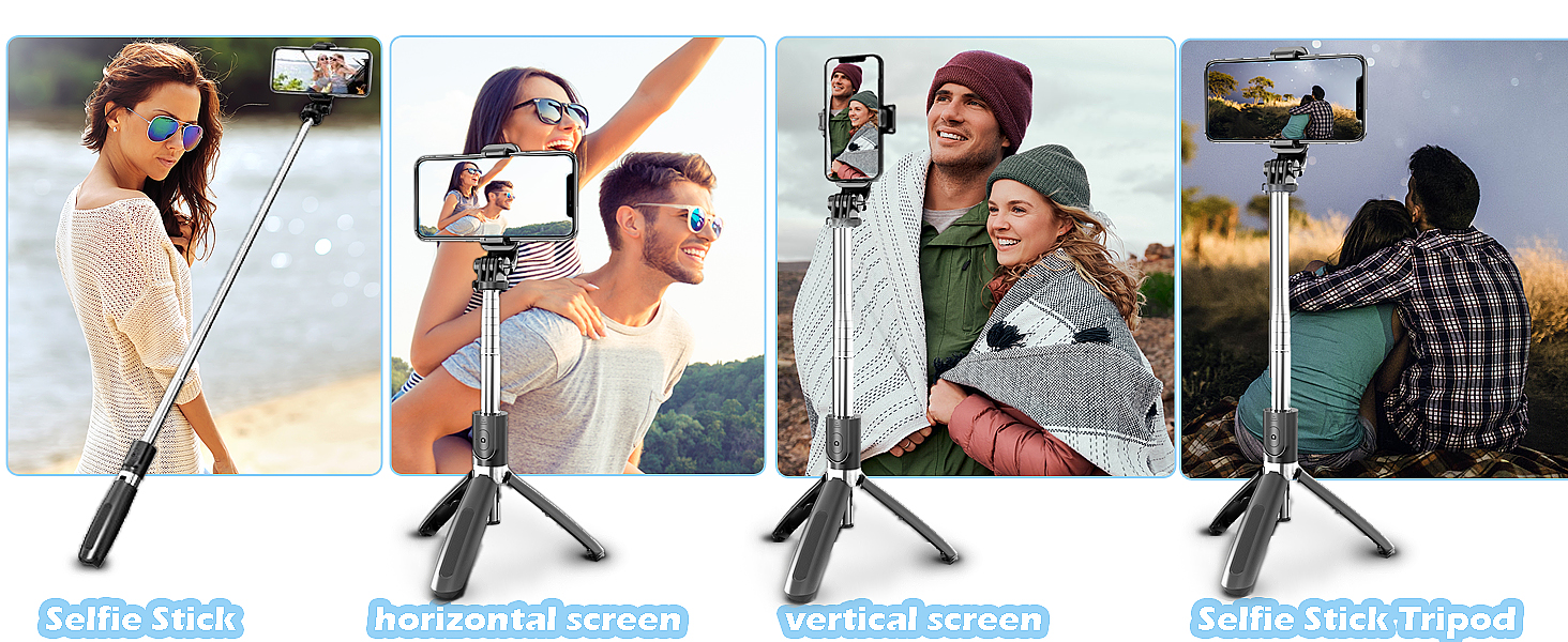 Extendable Portable Selfie Stick Phone Tripod Stand Compatible with Gopro
