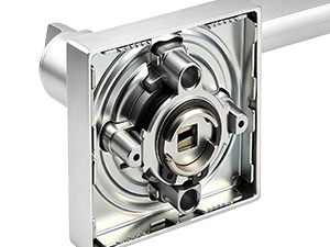 nickel passage door handle