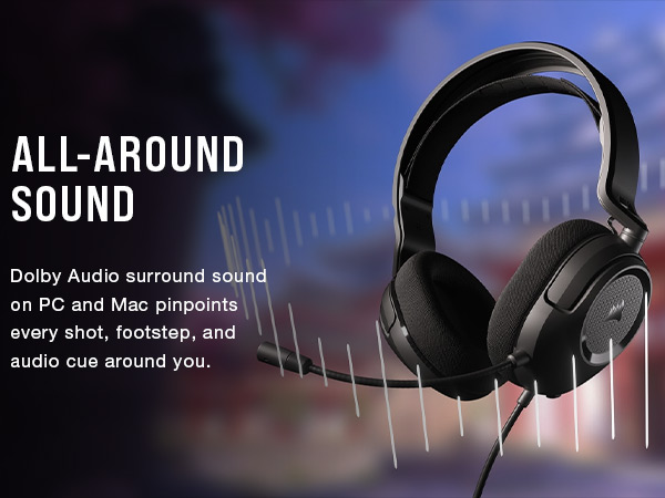 Dolby Audio Headset, Dolby Audio surround sound, gaming headset