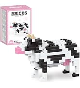 QISHOUTING Cow Mini Building Toy for Kids, Farm Animals Mini Building Blocks & Learning Toy for G...