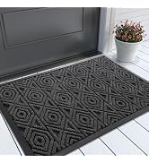Yimobra Door Mat, Outdoor Indoor Entrance Welcome Mat, Heavy Entry Front Door Mat, Stain & Fade R...