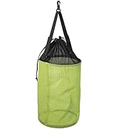 Chuanke Foldable Fishing Bait Bag Textilene Mesh Net Fishing Bucket Storage Cage