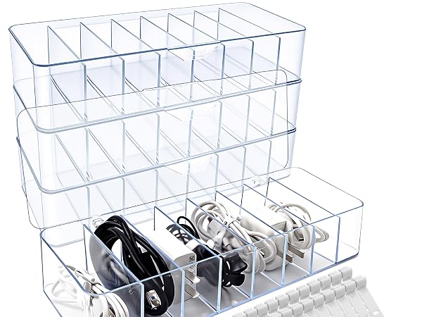 4 Pack Cable Storage Organizer