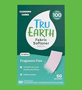Tru Earth Fabric Softener Sheets, Fragrance-Free, 50 Sheets