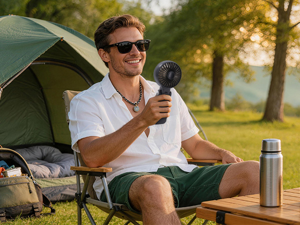 portable rechargeable handheld fan