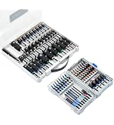 toolant 34pcs Impact Magnetic Nut Driver Set & 52-Piece S2 Steel Screwdriver Bit Set