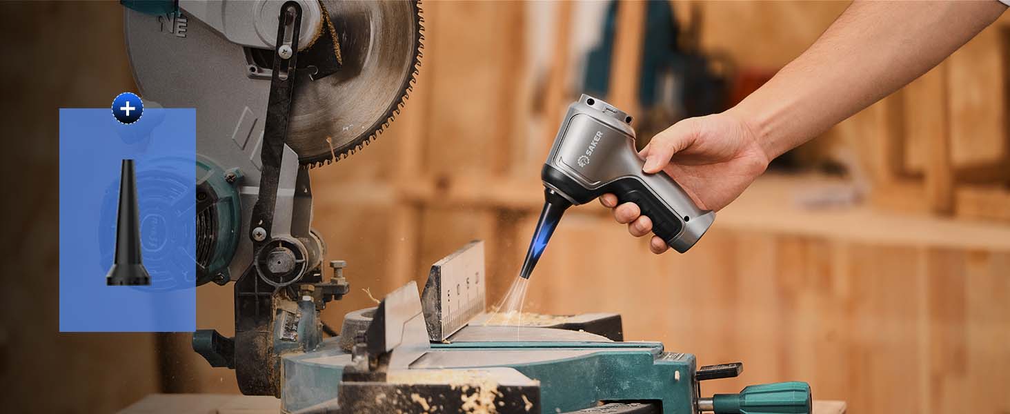 Short blowing nozzle