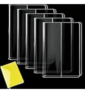 CRASPIRE 5 Pack A5 Clear Cover Transparent Planner Notebook Sleeve 8.7x12.7 Inch Plastic Journal ...