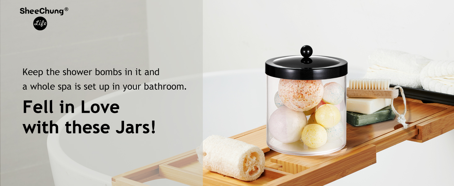 apothecary jar bathroom