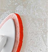Bathtub Scrubber with Long Handle - Shower Scrub Brush with 8 Replacement Scouring Pads, Bathroom...