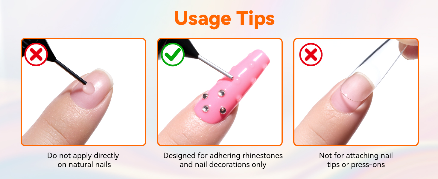 rhinestone glue for nails