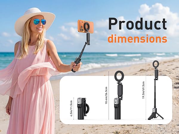 phone camera grip handle smartphone mobile selfie stick tripod for iphone 16 17 pro max