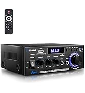 Daakro 2025 New Upgrade AK45 Home Audio Amplifier,Bluetooth Stereo Receivers,Rated Power 50W+50W ...