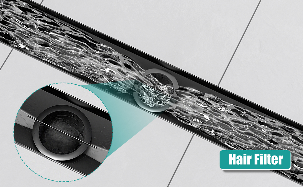 BARONAGE 24-Inch Linear Shower Drain