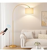 Ambimall Dimmable Arc Floor Lamp with Remote, Color Temperatures and Brightness Adjustable, Arche...