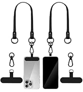 Hovmwey Stretchy Phone Lanyard Tether, 2 Pack Phone Leash Anti-theft Phone Strap for Anti-drop Ou...