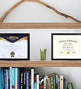 ELSKER&HOME 8.5x11 Picture Frame - Certificate Document Frame 6 Pack with Semi-Tempered Glass - B...