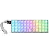 EPOMAKER Luma40 Low Profile Mechanical Keyboard with QMK/VIA & CNC Metal, Transparent PC Keycap, ...