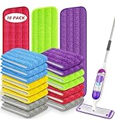 18 Pack Reusable Mop Pads for Swiffer PowerMop, Power Mop Pads Refill Power Mop Refills Microfibe...