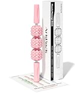 ArkPack Muscle Roller Stick for Legs,11.6IN Physical Massager 3-Balls Massage Roller Stick Trigge...