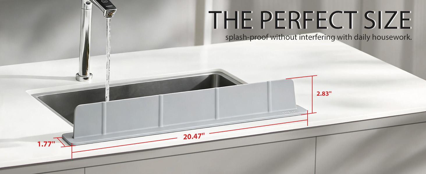 sink guard splash kitchen water silicone strip front edge mat faucet premium protectors backsplash