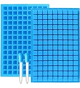 JOERSH Square Candy Molds Silicone Molds for Hard Candy, Gummy, Caramels, Chocolate, Ganache, Ice...