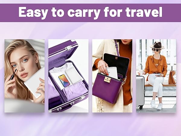LED travel mirror