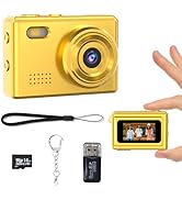 Mini Keychain Camera-1080P Mini Retro Digital Camera with 0.96" Screen 16GB Card,Portable Video R...