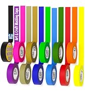 12 Pack Colored Masking Tape, 396 Ft x 0.6 inch Mini Colored Painters Tape for Arts & Crafts Labe...