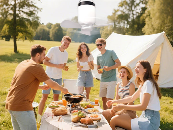 camp shower tent battery powered ceiling fan tent camping essentials camping kitchen essentials