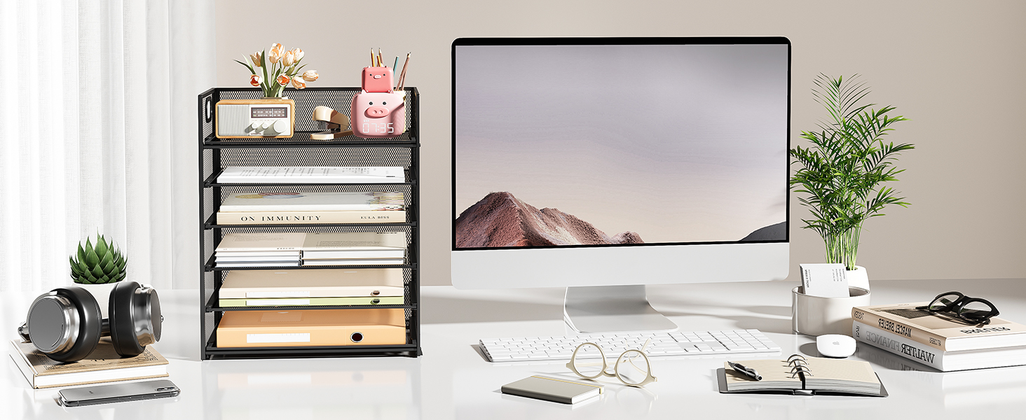 paper organizer in office