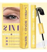 Fyonas Lash Bond and Seal Waterproof Long Lasting 2 in 1 Cluster Lash Glue for Eyelash Extensions...
