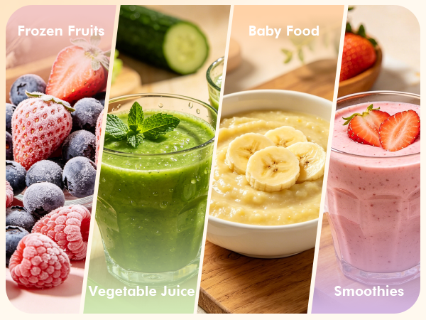 small mini portable Personal Blender Smoothies Shakes Blends Ice Crushing Frozen Fruit Extra Lids